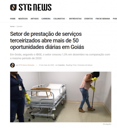 IAFAS | Setor de prestaÃ§Ã£o de serviÃ§os terceirizados abre mais de 50 oportunidades diÃ¡rias em GoiÃ¡s